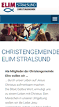 Mobile Screenshot of elim-stralsund.de