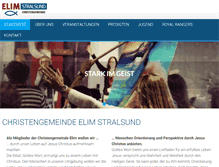 Tablet Screenshot of elim-stralsund.de
